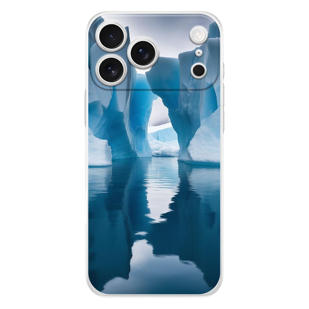 Klare TPU-Handyhülle für iPhone 17 Air 16E 16 11 15 14 Pro MAX 12 13 7 8 Plus SE Oster-Abdeckung Schutz Antarktis Schneelandschaft