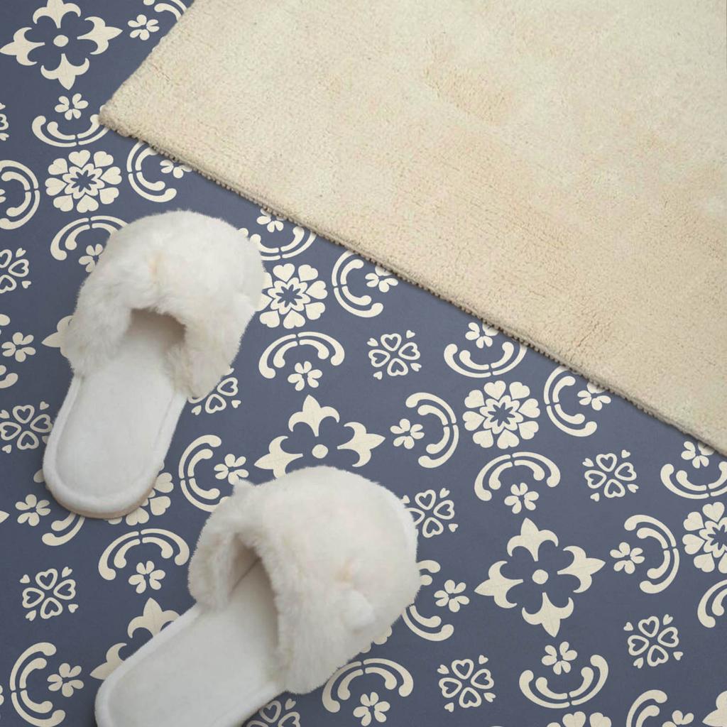 Panel Samoprzylepny Z Nadrukiem - Idealny Do Kuchni 100X50 Cm Kwiatowy Wzór Na Tle