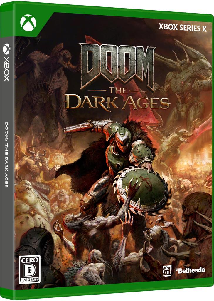 The Dark Ages Bundle Xbox Series X DOOM Slayer case red key card Premium Edition game disc included DOOM – Collector's - [Bonus] 12” statue,