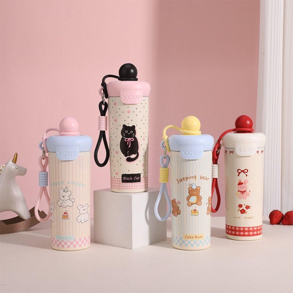 Cute Insulated Water Bottle 316 Stainless Steel Cold Beverages Cups Fashion Thermos Bottle  Sports