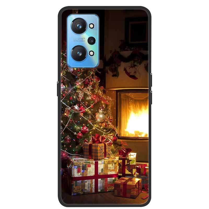 Christmas Cover For Realme GT Neo 2 2T 3 3T Cases Lovely Soft TPU Silicone Covers for Realme C21Y C25Y Q5 Pro Neo2 Neo3 Neo2T