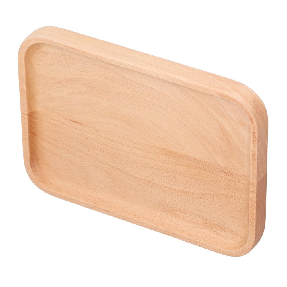 Anti-spill Edge Kitchen Utensil Flat Smooth Food Bearing Plate Serving Tray Afternoon Tea