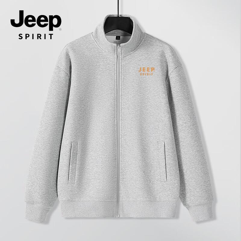 

JEEP SPIRIT Men s Stand-Collar Casual Sports Jacket 5XL