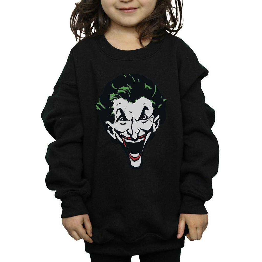 DC Comics Sweatshirt mit großem Joker-Gesicht für Mädchen