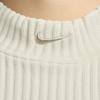 Nike W Nsw Chill Knit Mock Neck Ribbed Cropped Tank 'BROWN' FN3678-104