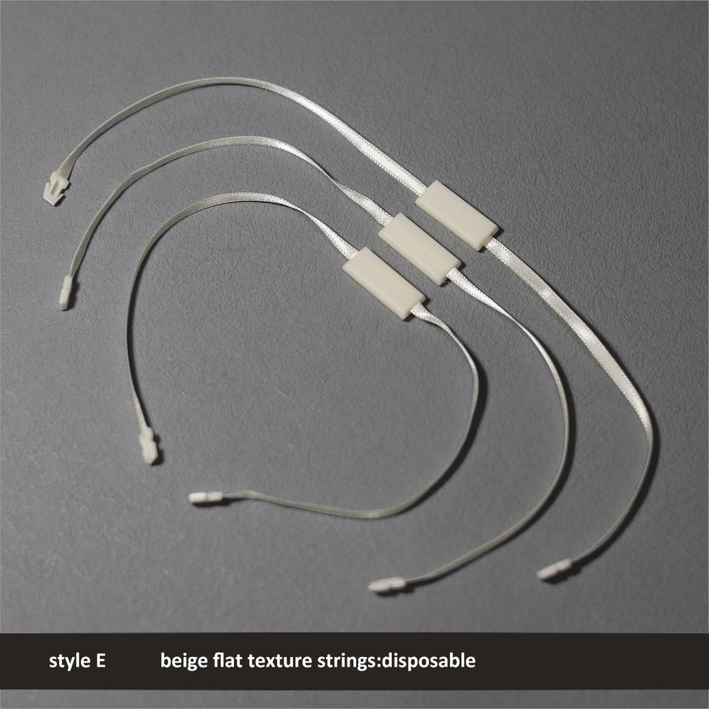 Nylon String Handing Tags for Closing Plastic Seal Hang Tag Loop String Garment Satin Ribbon Lock HangTag Strings