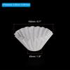 PATIKIL 1-4 Basket Coffee Filter Cups, Bleached Paper Filters, 155x45mm, for Drip Coffee Makers, Disposable Brewing, Cafes, Offices, and Home Use,