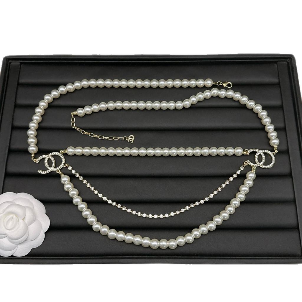 Elegant Multi-layer Pearl Rhinestone Waist Chain for Women
