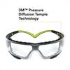 3M SecureFit Safety Clear with Glasses, Lens, Gasket, SF401AF-FM [Used]