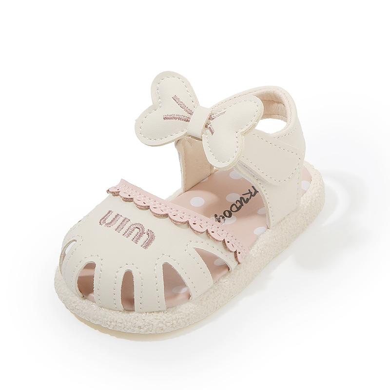Girls' Soft Sole Non-Slip Sandals New Summer Breathable Velcro Casual Shoes Fashionable Toddler Baby Shoes