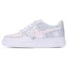 Air Force 1 07 Air Force 1 Leather Slip Resistant Abrasion Resistant Low Top Skateboard Shoes GS Gray White 314192-117(TeamR-)