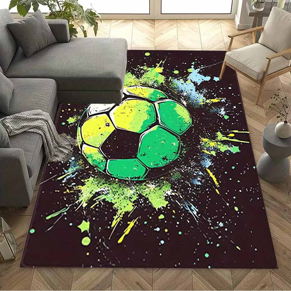 1pc soccer ball rug home carpet design for office decor gift living room bedroom