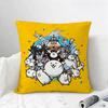 Game The Battle Cats Cushion Cover Natural Linen Pillowcase Set AllinOne Decor for Sofa Bedroom  Chair