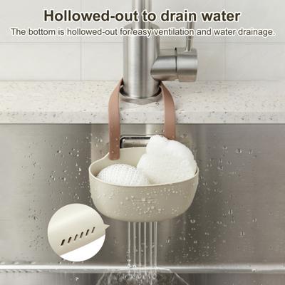 Yousheng Kitchen Sink Holder Hanging Drain Basket Large Capacity Easy To Install Multipurpose Soap Sponge Holder Kitchen Accessories
