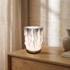 Yousheng 3D Printed Pleated Night Light Decorative Bedside Lamp with Unique Accordion Design USB Powered Table Lamp for Living Room Home Decor