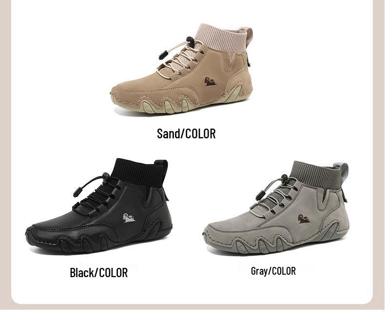 Unisex High-Top Casual Shoes and Large-Size Martin Boots