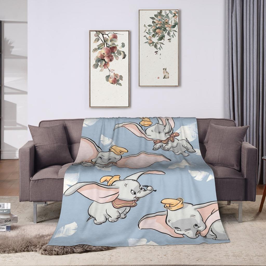 D-Dumbos Plush Blanket Child Flannel Throw Blanket For Couch Bed Super Soft Design Quality Bedspread Gift