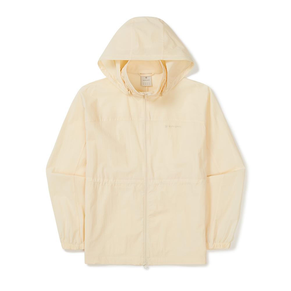 [Snowpeak] Air Dot Women's Detachable Hood Windbreaker Pastel Yellow (S25MWTWB35)