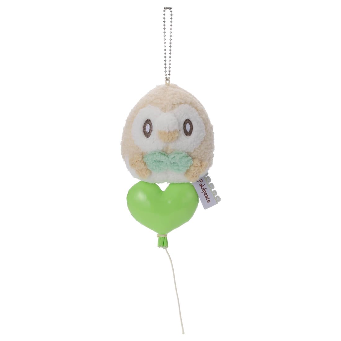 Takara Tomy Arts PokePeace Plush Mascot 15cm Pokémon (Mellow Heart) Rowlet, Height Approx.