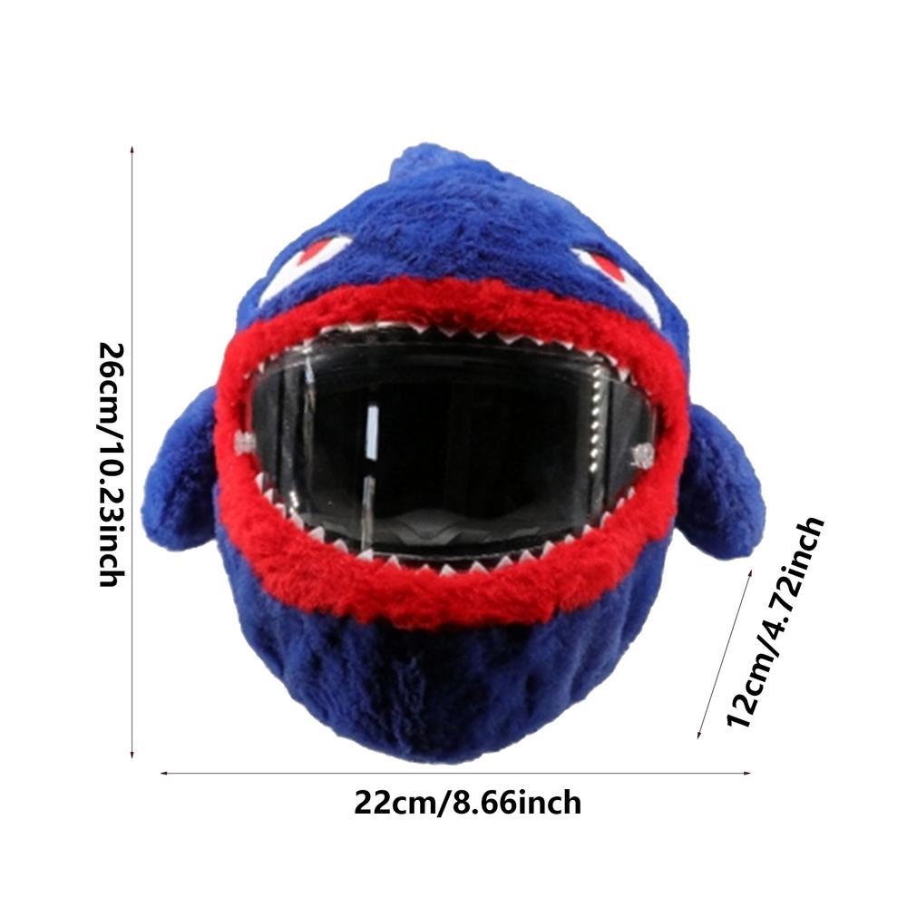 Motorcycle Funny Cartoon Plush Helmets Protective Motorcycle Helmets Covers Full Face Covers For Creative Helmets Parties