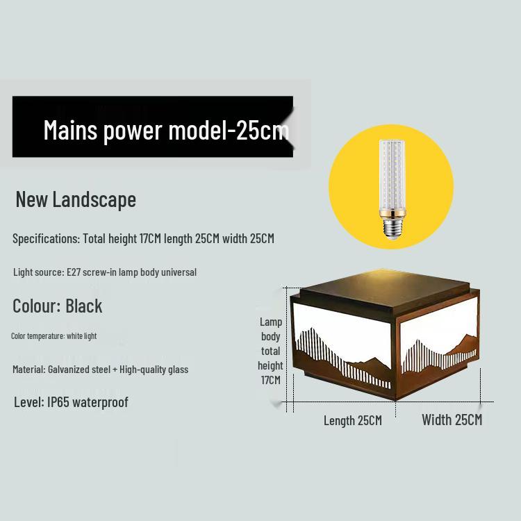 

Солнечный столбовой светильник - Художественное освещение двора и садовой ограды