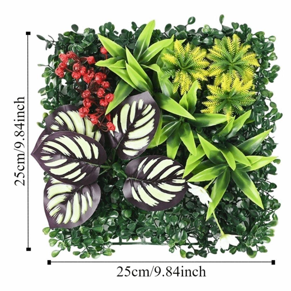 Eternal Life Artificial Plant Wall Panel DIY Artificial Fern Grass  Background Wall Decoration
