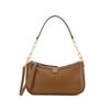 Brass Hardware Zipper Closure Leather Tote Crossbody Shoulder Bag Women Bags Caramel 86557-909