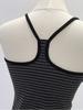 Y2k Striped Tank Top Women Backless Square Neck Crop Tops Going Out Sleeveless Spaghetti Strap Vest Vintage Camisole Streetwear