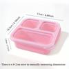 4 szt. Bardzo wykwintny zestaw pudełek na przekąski, lunchbox może być używany ponownie, nadaje się do podgrzewania w mikrofalówce, do szkoły, pracy, w podróży