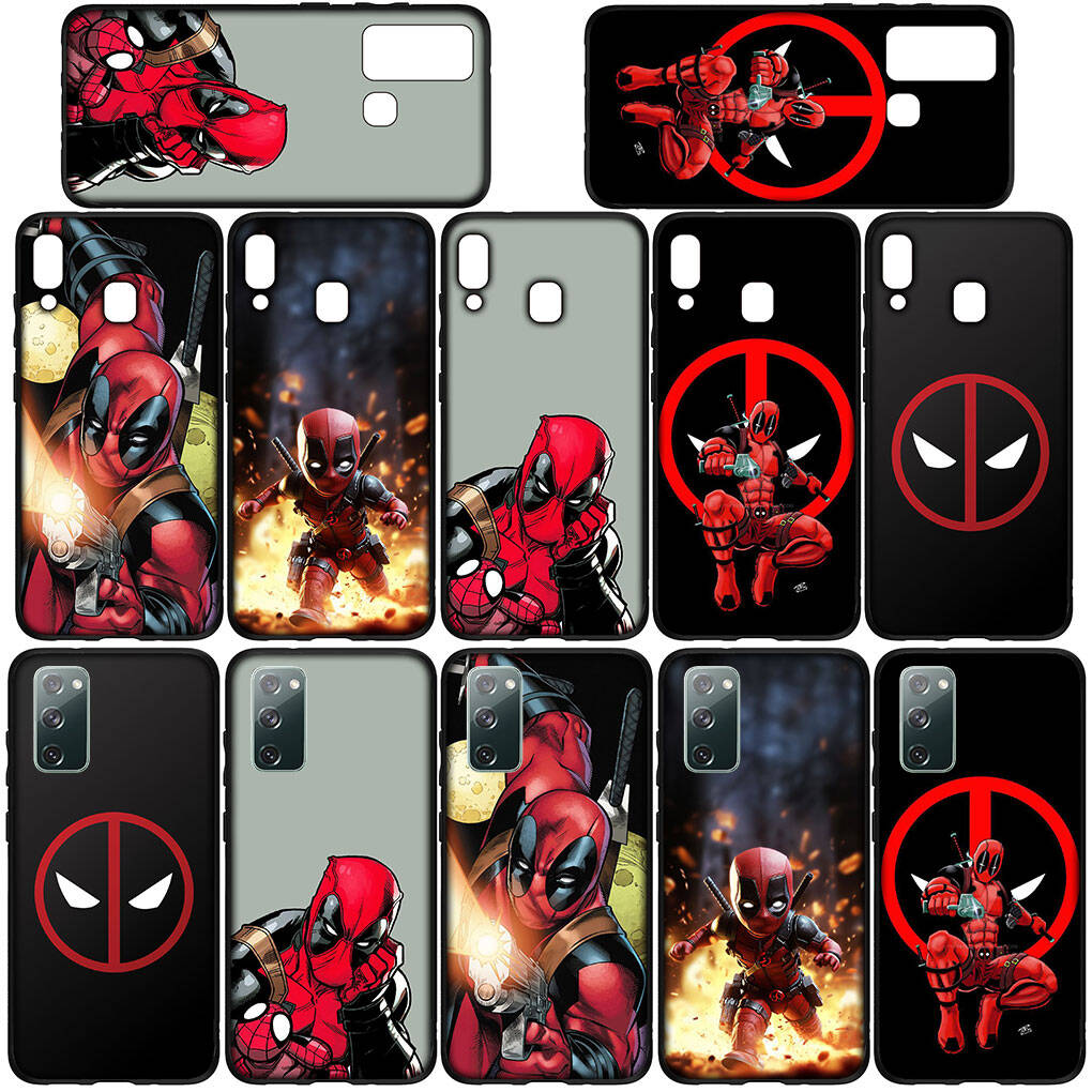Phone Case for iPhone 17 16 15 Plus Huawei P30 P20 Lite Y9 Redmi Note 14 12 11 13 Pro 9C Max OPPO A60 A80 A40 A18 A38 Superhero Deadpool Comics Cover