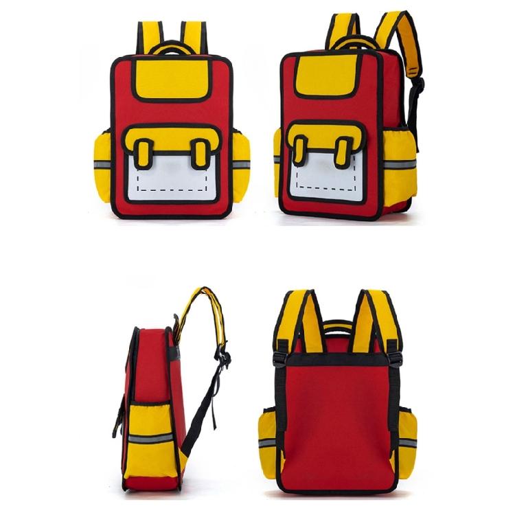 Creative Cartoon 3D Backpack for Children Anime Style Daypack Casual Book Bags for School and Short Travels
