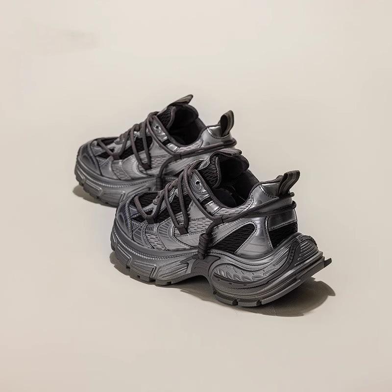 Thick-soled Personalized Straps, Polished Dad Shoes, Women's Design Sense, Niche Spring New Versatile Single Shoes