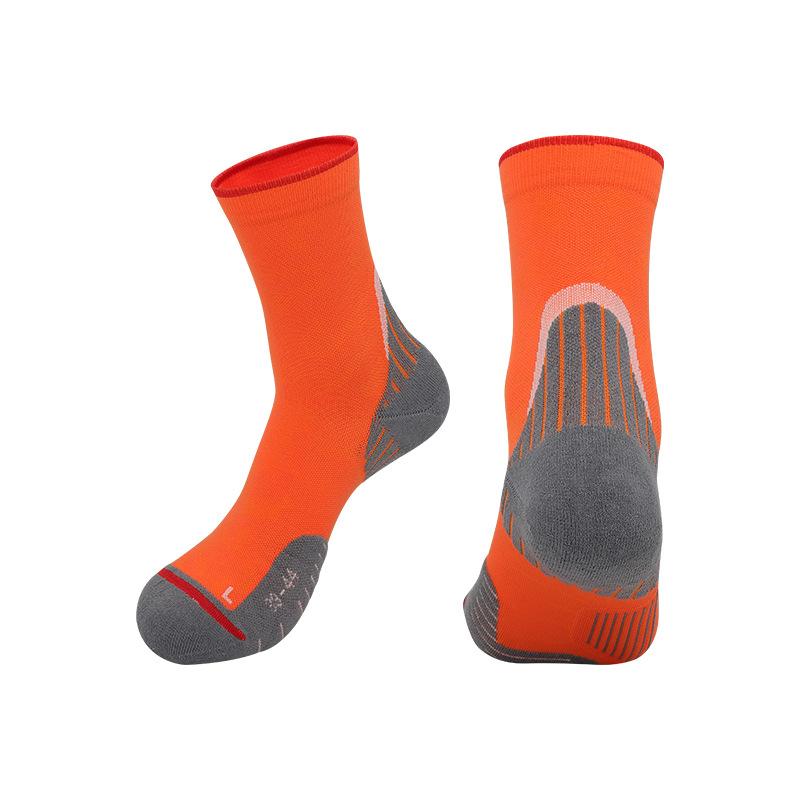 2026 Outdoor Running Socks Non-slip Breathable Medium Tube Socks Long Running Marathon Socks Cotton Professional Cycling Sports Socks