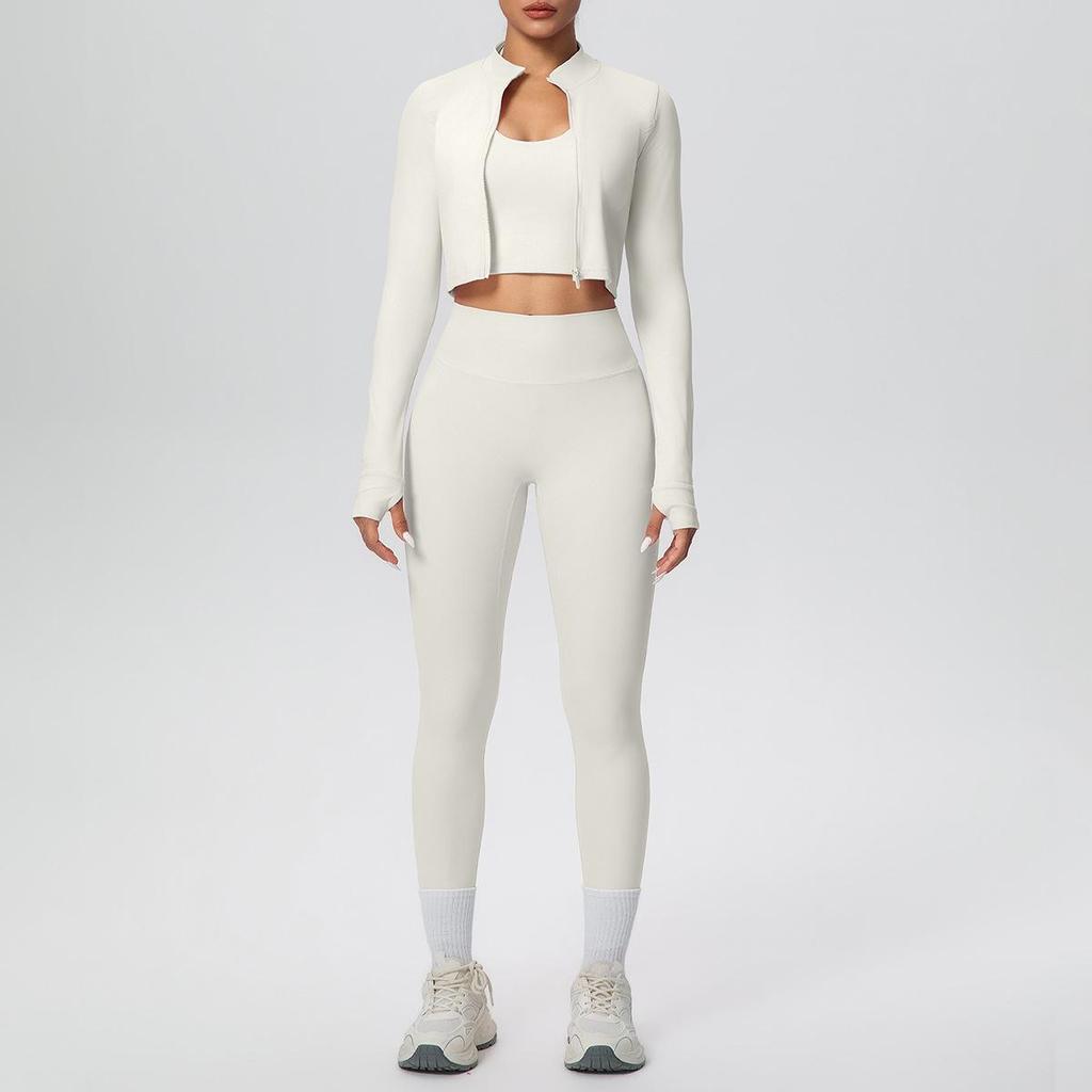 Beautiful Back Breathable Halter Vest & Tight Yoga Sports Set