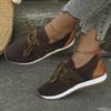 New Comfort Breathable Knitted Sneakers Women Spring Flat Heels Athletic Running Shoes Woman Plus Size 43 Casual Walking Shoes