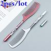 2pcs Comb Shape Gel Pen Black Ink Pens School Office Writing Supplies Stationery Gift Suitable Student Write Supplies Random