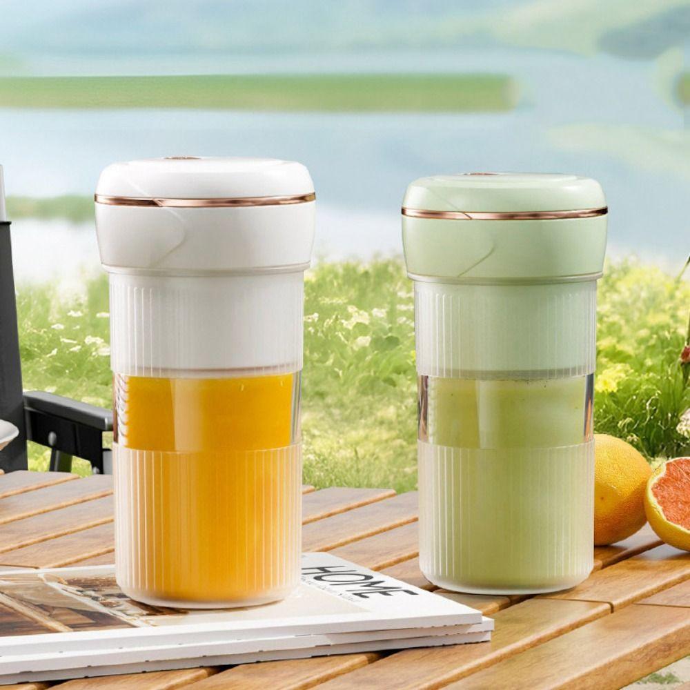 

with 6 Blades Mini Fruit Mixer Wireless Handheld Juicer Household Gadgets Portable Blender Home рожевий