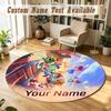 Round Rug Custom NameBrawl Stars Pattern Non Slip Carpet Home Floor Decor