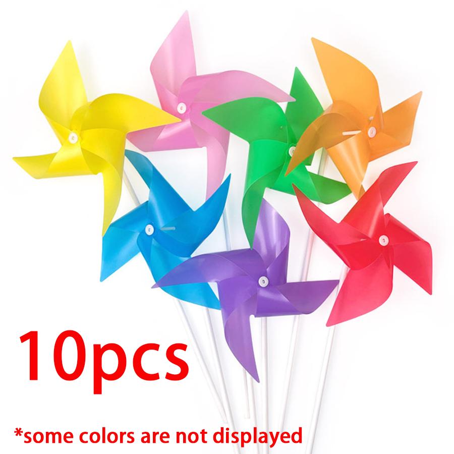 

10/30/50pcs Plastic Pinwheel Outdoor Decor for Scenic Spot Wedding Party Festival Celebration Activities Atmosphere Tool XJM