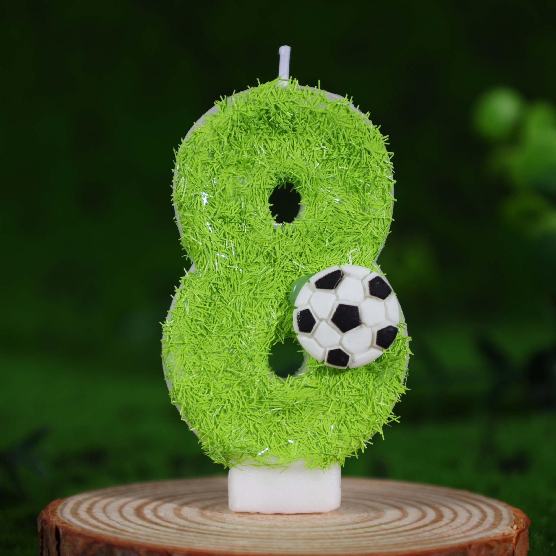 

Sports Football Digital Birthday Candle Cake Party Celebration Decoration Loves Birthdays Handmade Round Durable Sensory Compression Elastic Bouncy