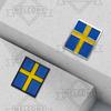 3D Car Stickers Sweden Flag Emblem Auto Steering Wheel Badge Interior Decal For Volvo XC60 V70 C70 XC40 V40 EX30 V60 Accessories