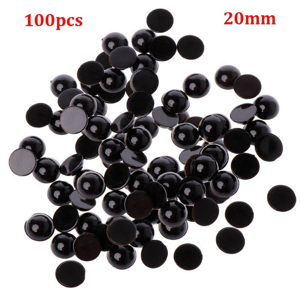100pcs Black Safety Eyes Plastic Children Kids Toys High Quality Animal Puppet Crafts For Bear Doll