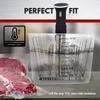6L Multifunctional Sous Vide Container Slow Cooker Accessory BPA-Free PC Plastic Durable Easy Clean