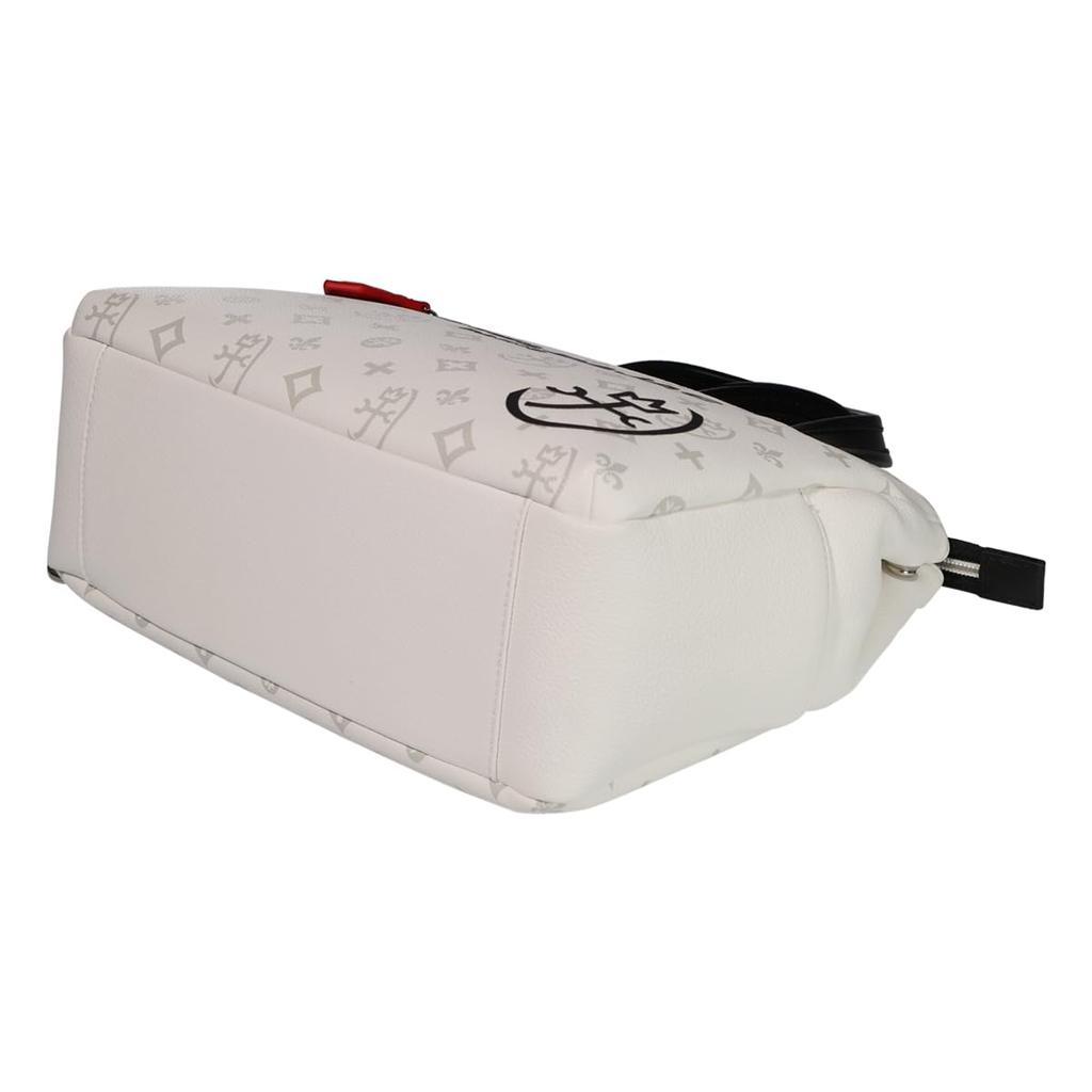 Castelbajac Tote Mini Driving Casual Sasha Key Black Bag, Tote, Handbag, Tote, Men's, 048521, All-Over Print, Horizontal, Ring, Strap, [01]