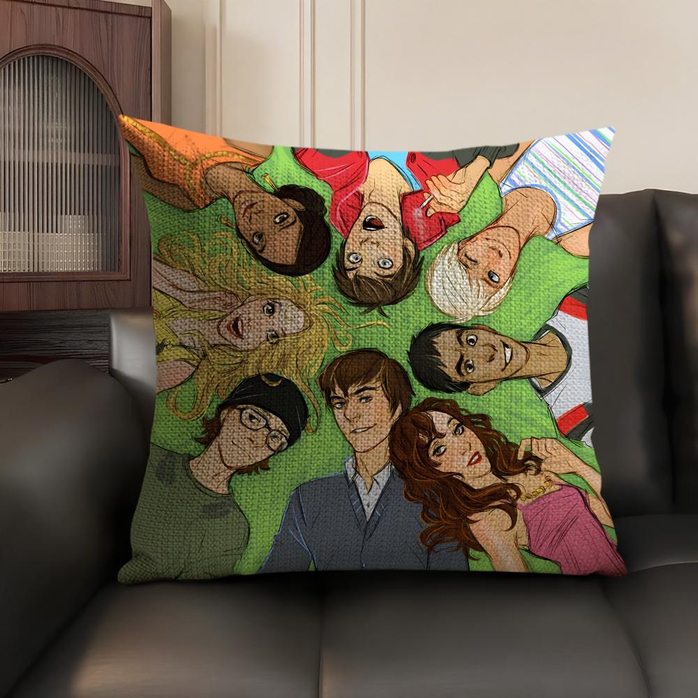 S-Skins Generation Tv Series Cushion Cover Natural Linen Organic Fabric Double-Sided Printing Sofa Home Decor Gift Pillow Case