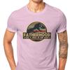 Father Day Daddy Grandpa Pure Cotton Tshirts Fatherhood Like A Walk In The Park Elegant Men T Shirts Leisure Men Clothes Ofertas