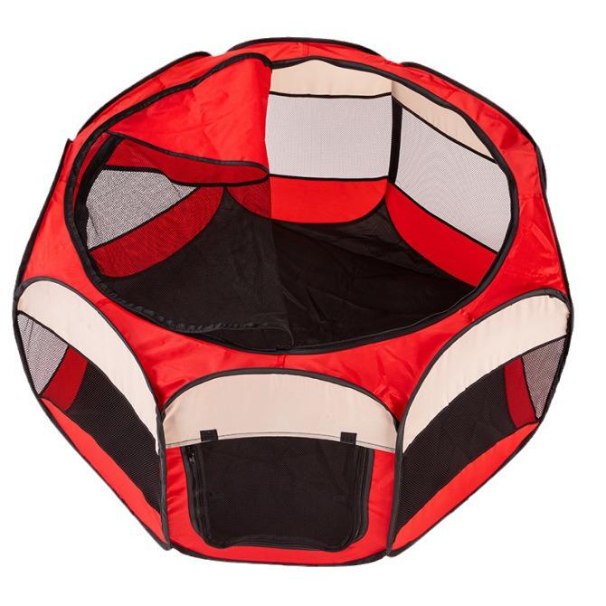 Großer Faltbarer Haustierkäfig & Bett: Geeignet für Hunde und Katzen, Outdoor-Zelt & Aufbewahrung, Haustierlaufstall