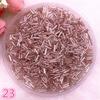 New 2*6.5mm 400pcs/lot Czech Cylindrical Glass Bugle Beads European Seed Long Tube Two Hole Loose Beads for Jewelry Making