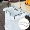 Portable Iron Wire Storage Rack: Camping Table & BBQ Picnic Accessories Rack for Garbage Bags