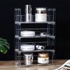 Japanese-Style Makeup & Skincare Organizer: Dustproof Desk Rack with Lipstick Holder